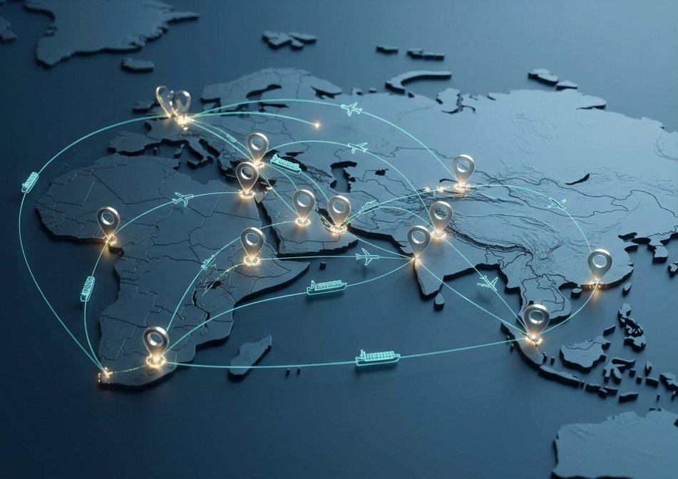 Global tender and procurement network map